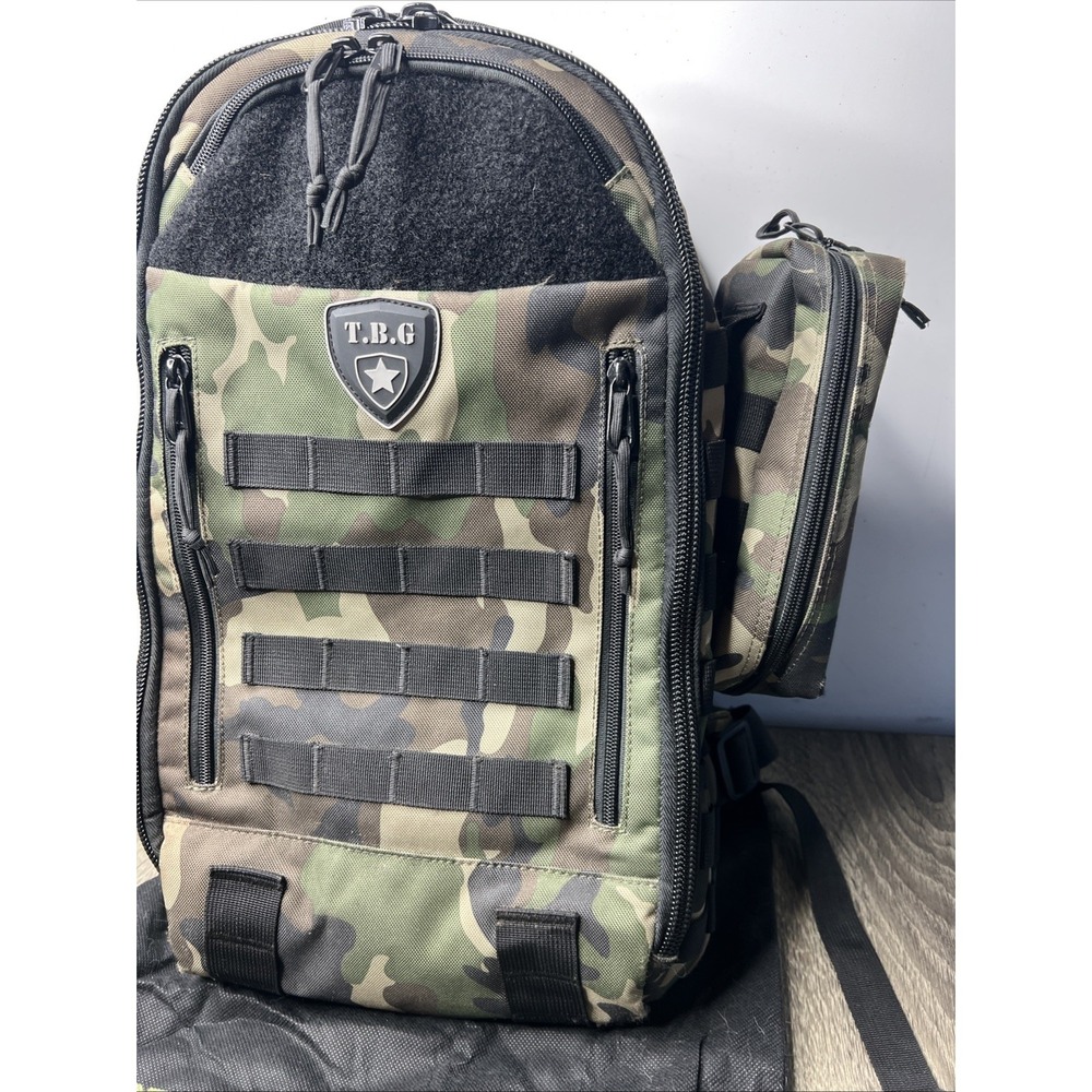 TBG Tactical Baby Gear Daypack 3.0 Diaper Bag Changing Mat +Pouch Woodlands Camo - Picture 3 of 7